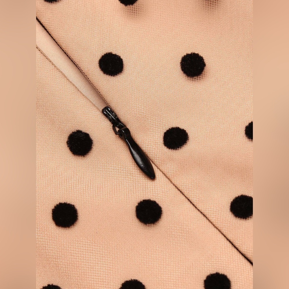✨NEW✨-RETRO POLKA DOT WIDE LEG BELTED JUMPSUIT - Picture 9 of 12
